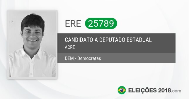 Santinho de Ere - 25789 - Candidato a Deputado Estadual